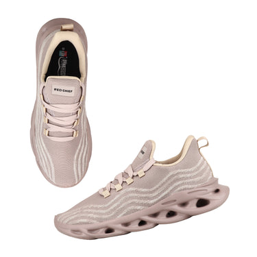 Red Chief Sports Beige Color & Low Ankle Lace-Up Comfortable Walking Shoes for Men |W7018 026