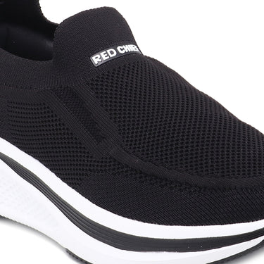 Red Chief Sports Black Color & Low Ankle Slip-On Comfortable Walking Shoes for Men |W7028 001