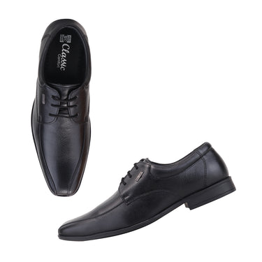 RED CHIEF Black Leather Formal Shoes for Men RCE2116 001