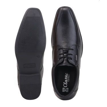 RED CHIEF Black Leather Formal Shoes for Men RCE2116 001
