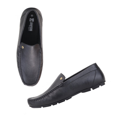 RED CHIEF Black Leather Formal Shoes for Men RC2009 001