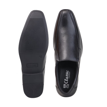 RED CHIEF Black Leather Formal Shoes for Men RCE2115 001