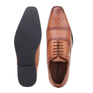 RED CHIEF Tan Leather Formal Shoes for Men RC5551 006