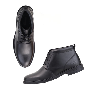 RED CHIEF Black Leather Formal Shoes for Men RC5544 001