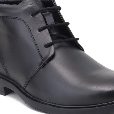 RED CHIEF Black Leather Formal Shoes for Men RC5544 001