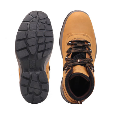 RED CHIEF Camel Leather Casual Shoes for Men RC2070 004