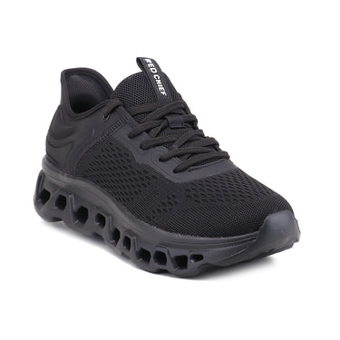 Red Chief Sports Black Color & Low Ankle Lace-Up Comfortable Walking Shoes for Men |W7019 001