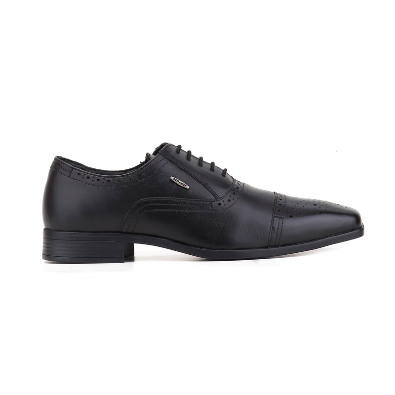 RED CHIEF Black Leather Formal Shoes for Men RC5551 001