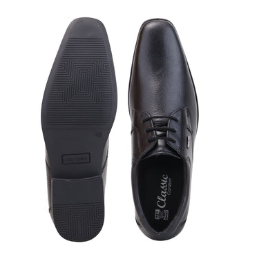 RED CHIEF Black Leather Formal Shoes for Men RC7510 001