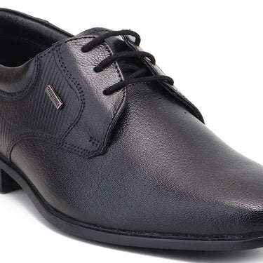 RED CHIEF Black Leather Formal Shoes for Men RC7510 001