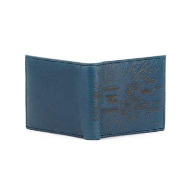 RED CHIEF Blue Leather Wallet for Men A90161 002