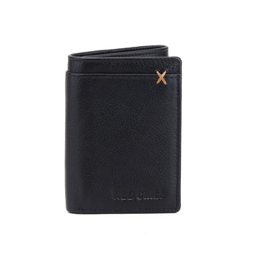 RED CHIEF Black Leather Wallet for Men A90165 001