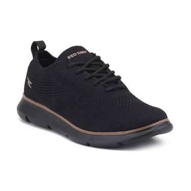 Red Chief Sports Black Color & Low Ankle Lace-Up Comfortable Walking Shoes for Men |W7025 001