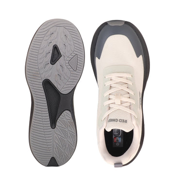 Red Chief Sports Beige-D.Grey Color & Low Ankle Lace-Up Comfortable Running Shoes for Men |R1749 CD12