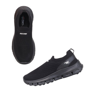 Red Chief Sports Black Color & Low Ankle Slip-On Comfortable Walking Shoes for Men |W7034 001