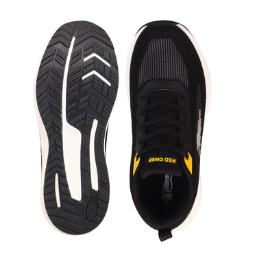 Red Chief Sports Black Color & Low Ankle Lace-Up Comfortable Running Shoes for Men |R1769 001