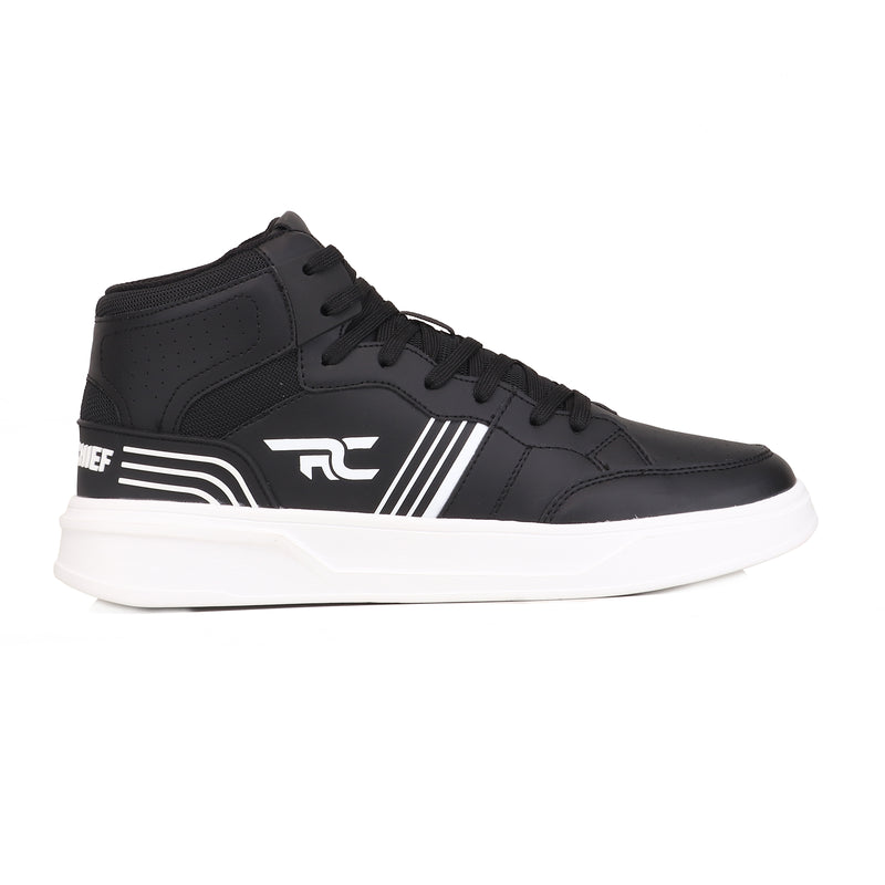 Red Chief Sports Black Color & Mid Ankle Lace-Up Comfortable Sneaker Shoes for Men |C6022 001
