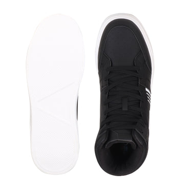 Red Chief Sports Black Color & Mid Ankle Lace-Up Comfortable Sneaker Shoes for Men |C6022 001