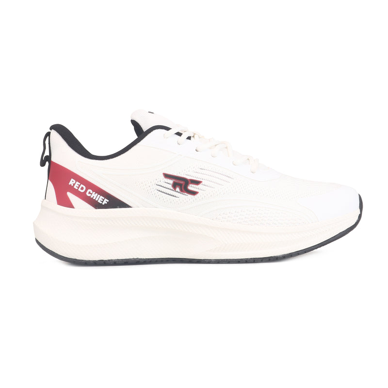 Red Chief Sports White Color & Low Ankle Lace-Up Comfortable Running Shoes for Men |R1746 057