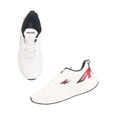 Red Chief Sports White Color & Low Ankle Lace-Up Comfortable Running Shoes for Men |R1746 057