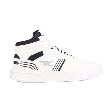 Red Chief Sports White-Blk. Color & Mid Ankle Lace-Up Comfortable Sneaker Shoes for Men |C6022 C261