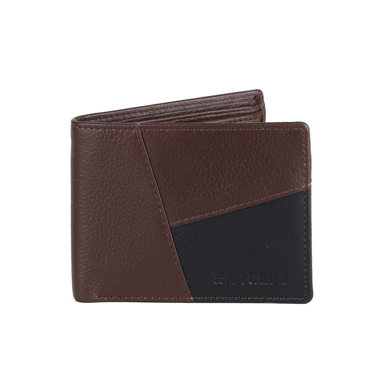 RED CHIEF Black Leather Wallet for Men A90150 117