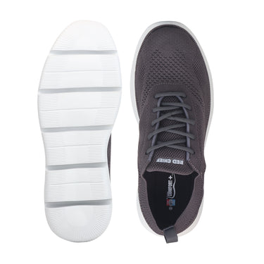 Red Chief Sports Dark Grey Color & Low Ankle Lace-Up Comfortable Walking Shoes for Men |W7025 F031
