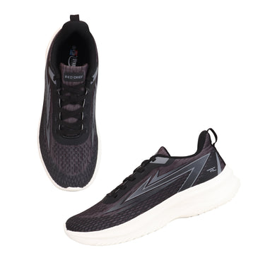 Red Chief Sports Black Color & Low Ankle Lace-Up Comfortable Running Shoes for Men |R1775 001