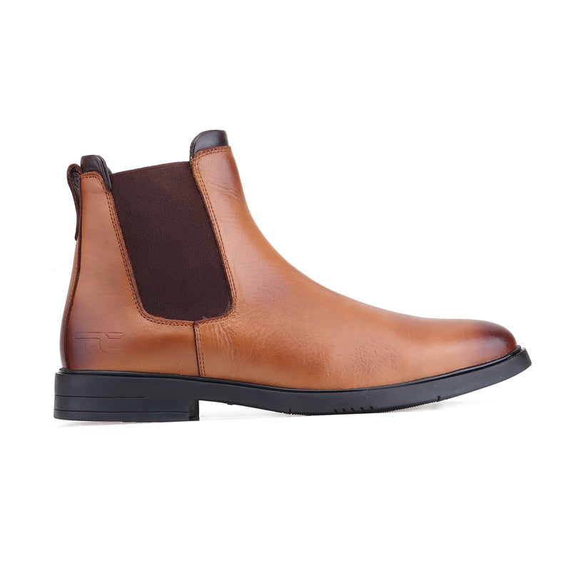 RED CHIEF Tan Leather Casual Shoes for Men RC4078 006