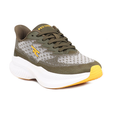 Red Chief Sports Olive Green Color & Low Ankle Lace-Up Comfortable Running Shoes for Men |R1751 G0045