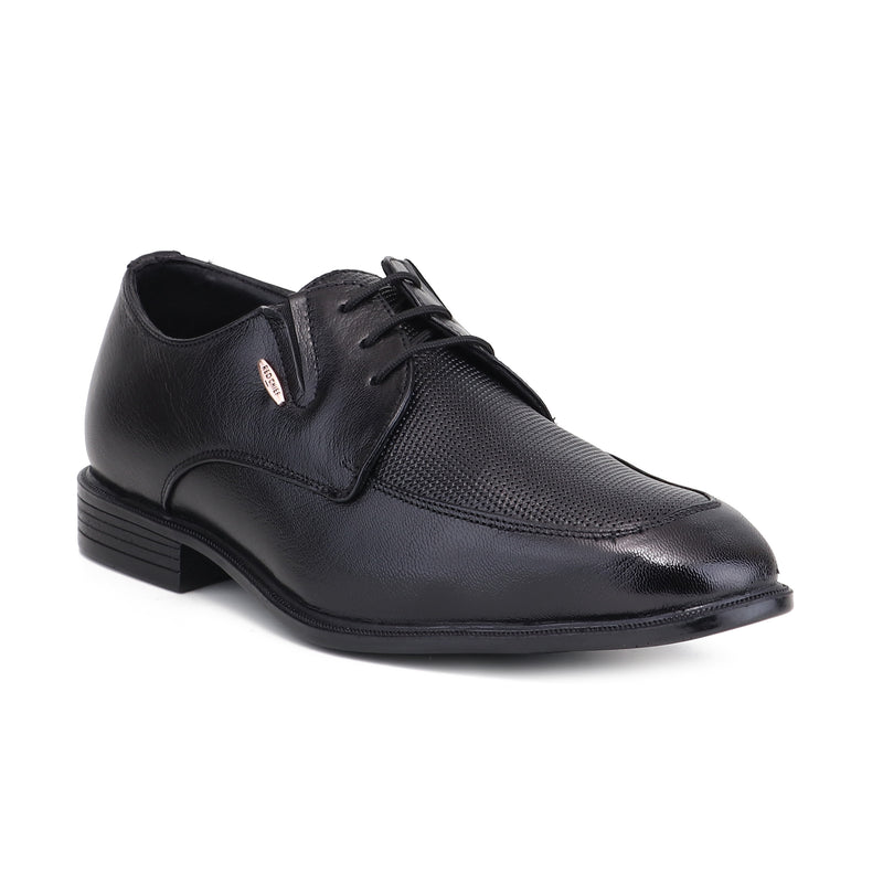 RED CHIEF Black Leather Formal Shoes for Men RC2197 001