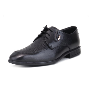 RED CHIEF Black Leather Formal Shoes for Men RC2197 001