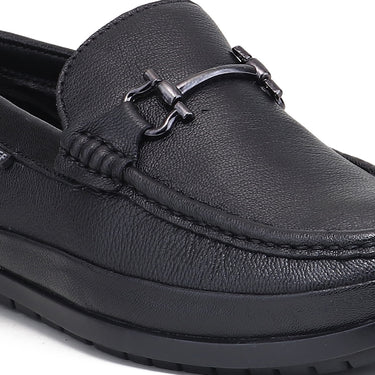 RED CHIEF Black Leather Formal Shoes for Men RC2157 001
