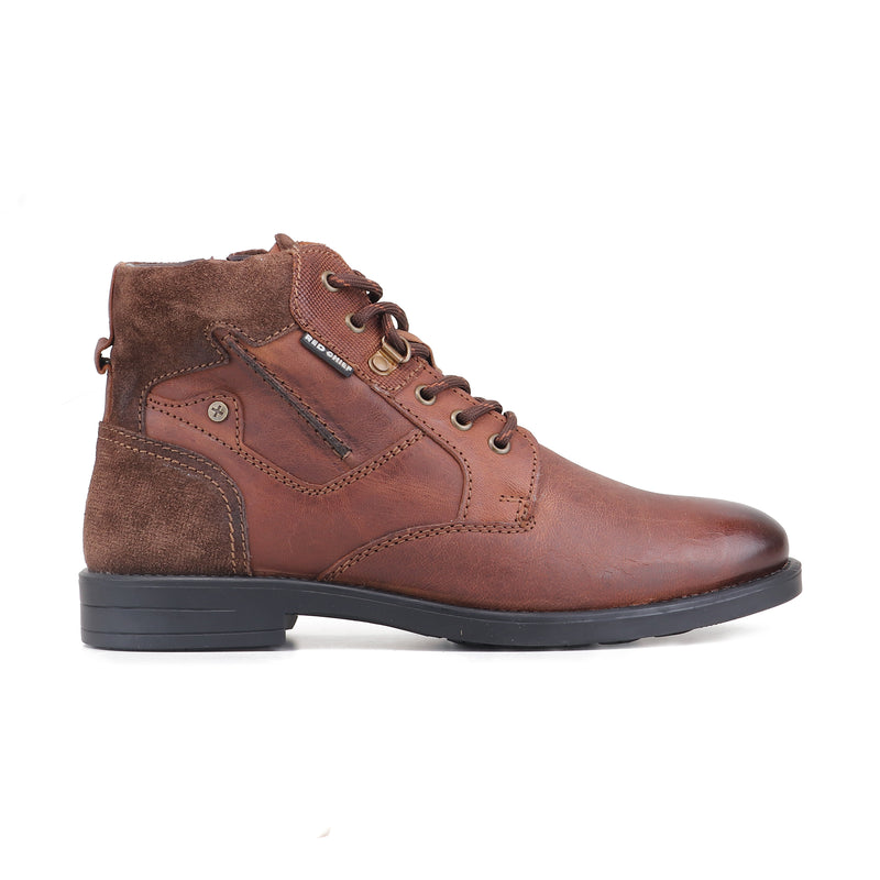 RED CHIEF Brown Leather Casual Shoes for Men RC4075 003