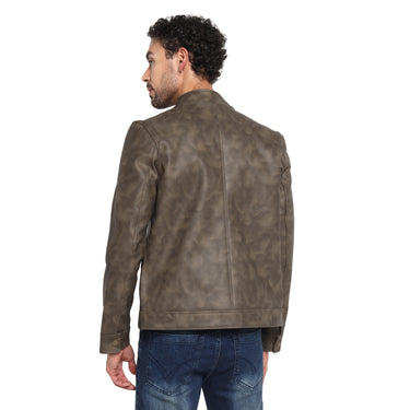 RED CHIEF Olive Polyurethane Jacket for Men 8310257 124