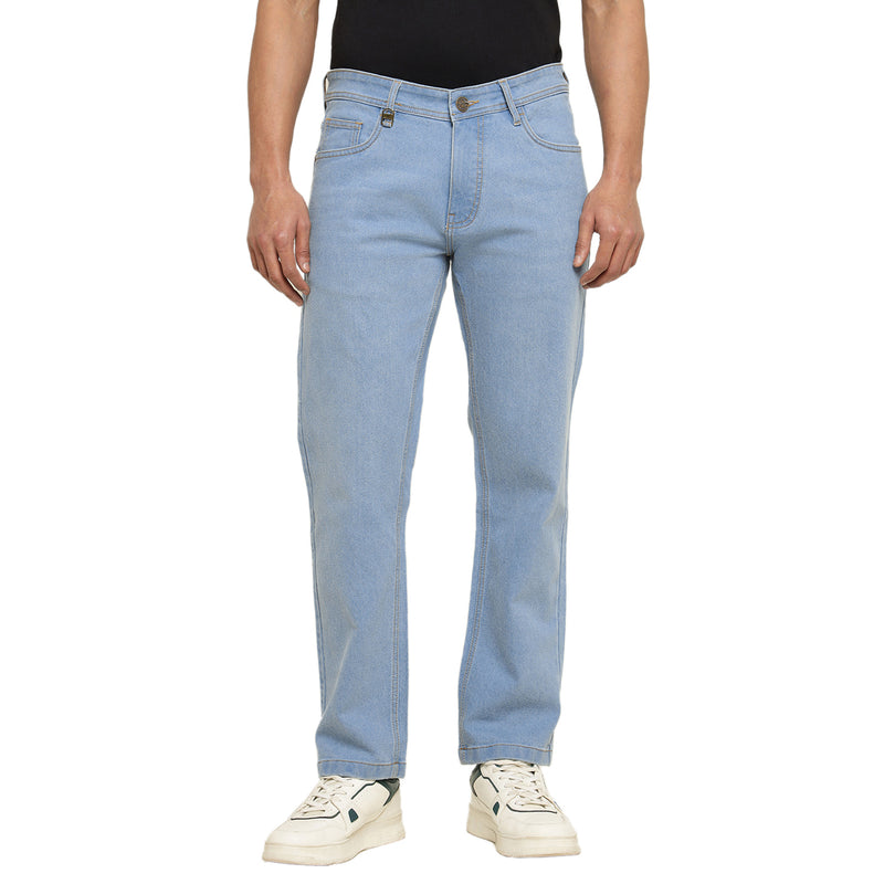 RED CHIEF Blue Cotton Poly Lycra Jeans for Men O-8560200 002