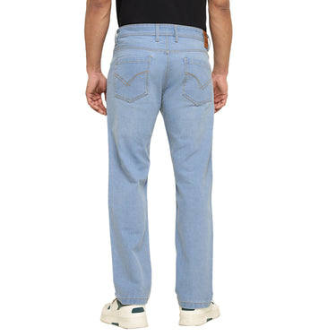 RED CHIEF Blue Cotton Poly Lycra Jeans for Men O-8560200 002