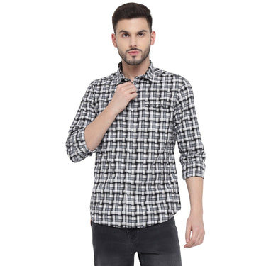 Red Chief Black/White /Grey Casual Shirt for Men O-8110080 G00208