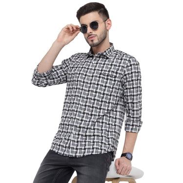 Red Chief Black/White /Grey Casual Shirt for Men O-8110080 G00208