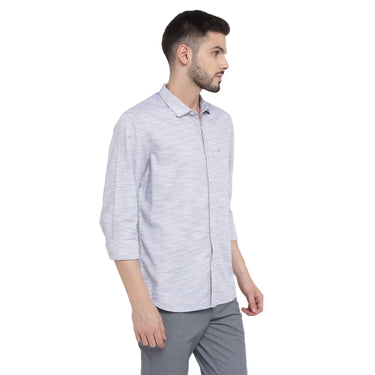 Red Chief White/Gray Casual Shirt for Men O-8110081 085