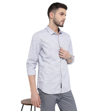 Red Chief White/Gray Casual Shirt for Men O-8110081 085