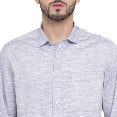 Red Chief White/Gray Casual Shirt for Men O-8110081 085