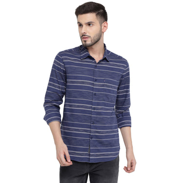 Red Chief Blue Casual Shirt for Men O-8110082 002
