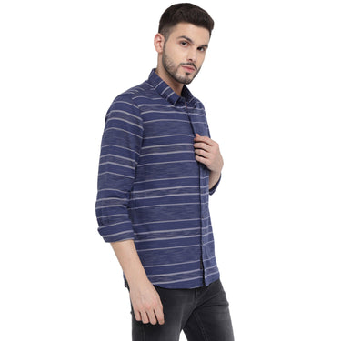 Red Chief Blue Casual Shirt for Men O-8110082 002