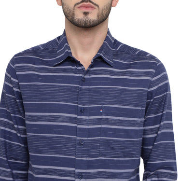 Red Chief Blue Casual Shirt for Men O-8110082 002