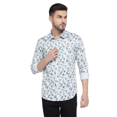 Red Chief Blue/White Casual Shirt for Men O-8110084 1306