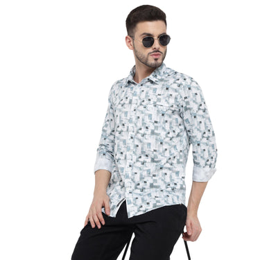 Red Chief Blue/White Casual Shirt for Men O-8110084 1306