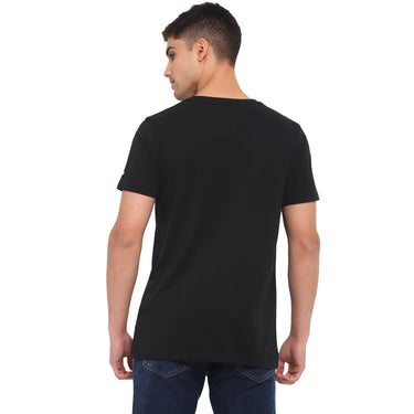 Red Chief Black Printed T-Shirt for Men O-8220035 001