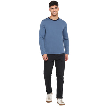 Red Chief Blue/Navy Cut And Sew T-Shirt for Men O-8220037 141