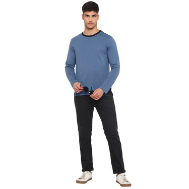 Red Chief Blue/Navy Cut And Sew T-Shirt for Men O-8220037 141